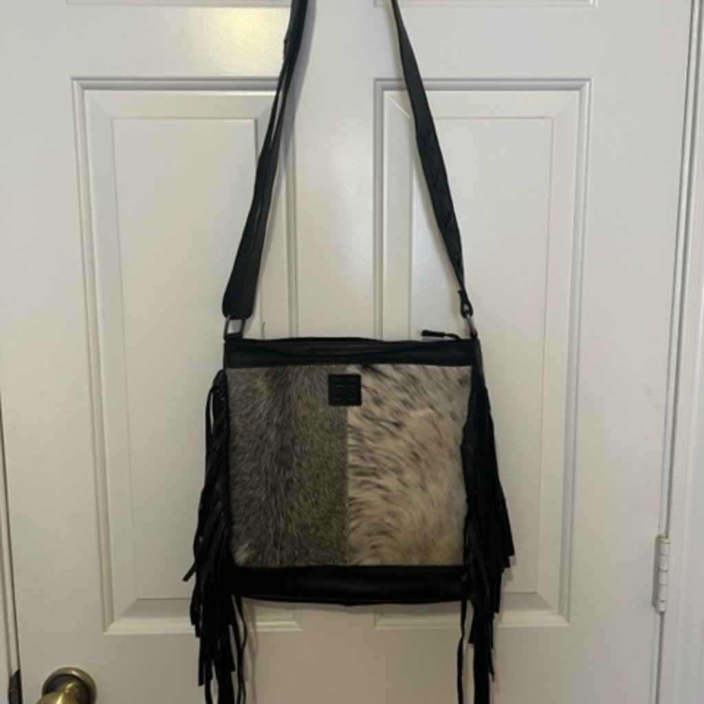 Sts Ranch Wear Hair On Hide Fringe Purse